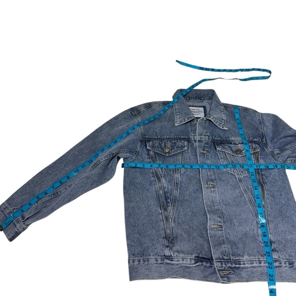 American Bazi 100%Cotton Blue Denim Jacket Size Small - Picture 13 of 13